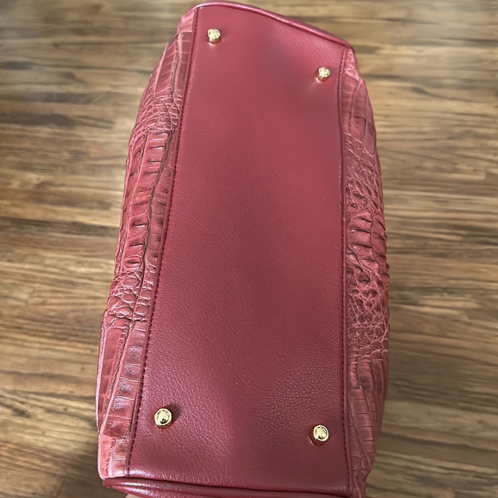Rodania Crocodile Genuine Leather Bag in Dark Red♥️ - Picture 11 of 17